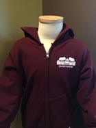 Image for the Youth Maroon Full Zip (Parrish Hall) Logo product