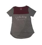 Image for the Confetti Yolk Tee, Dark Charcoal/Dark Maroon, Junior product