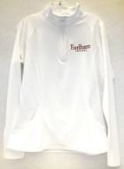 Image for the Ladies 1/2 Zip White Stretch Pullover product