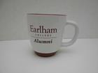 Image for the Alumni White Halo Bistro mug with maroon rim and bottom. product