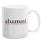 Image for the SIU ALUMNI WHITE COFFEE MUG WITH PAW product