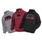 Image for the JERZEES® SOUTHERN ILLINOIS SALUKIS FLEECE HOODIE - BLACK, MAROON AND GREY product