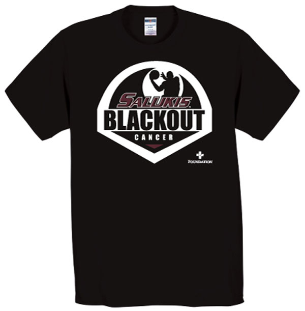 Image for the RUSSELL 2015 BASKETBALL SALUKIS BLACK OUT CANCER product