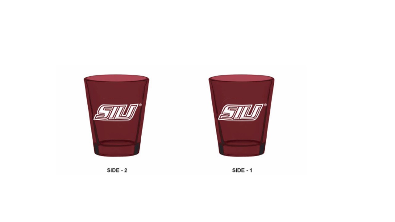 Image for the COLLEGIATE TRENDS® SIU MAROON SHOT GLASS product
