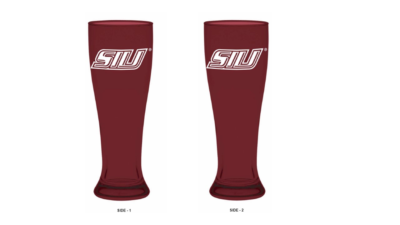 Image for the COLLEGIATE TRENDS® SIU MAROON PILSNER GLASS product