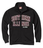 Image for the MV SPORT® SOUTHERN ILLINOIS ALUMNI PRO-WEAVE BLACK FULL ZIP product