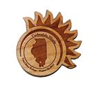 Image for the NESTLED PINES® TOTAL SOLAR ECLIPSE CARBONDALE ILLINOIS MAGNET product