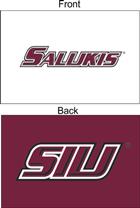 Image for the SEWING CONCEPTS® 2X3' TWO-SIDED WHITE & MAROON SIU SALUKIS GROMMETED FLAG product