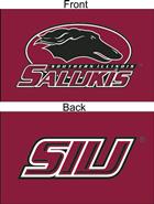 Image for the SEWING CONCEPTS® TWO-SIDED SIU SALUKIS MAROON TAILGATE FLAG product
