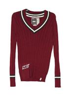 Image for the BRUZER® SIU SALUKIS KNIT "IVY LEAGUE" HER VARSITY V SWEATER product