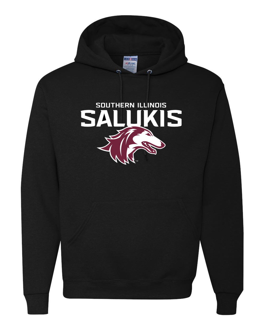 Image for the NEW BLACK 2019 ATHLETIC LOGO SOUTHERN ILLINOIS SALUKIS HOOD product