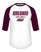 Image for the BADGER® SALUKIS SOFTBALL 3/4 SLEEVE T-SHIRT product