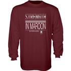 Image for the BLUE 84® "STRENGTH IN MAROON" MAROON LONG SLEEVE T-SHIRT product
