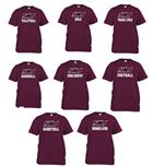 Image for the RUSSELL® SIU SPORT MAROON T - AVAILABLE IN ALL SPORTS product