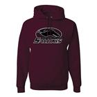 Image for the 710 BRANDED SOUTHERN ILLINOIS SALUKIS MAROON HOOD product