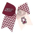 Image for the SPIRIT® SIU SALUKI CHEERLEADER BIG BOW BARRETTE product