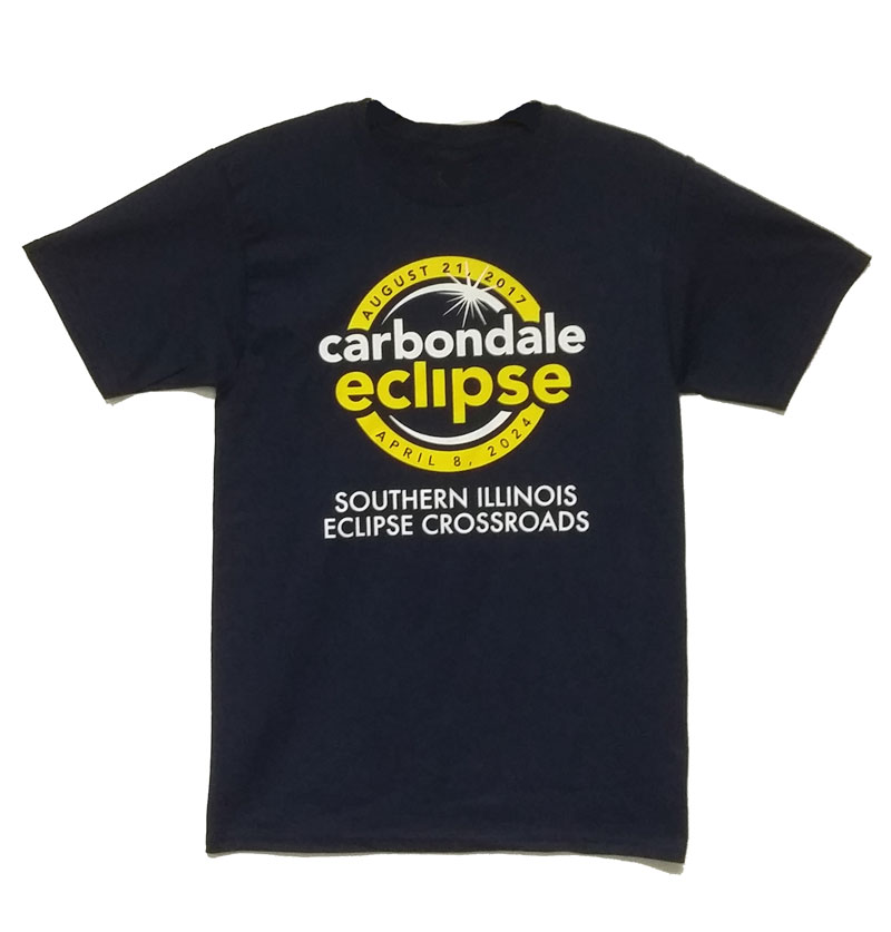 Image for the SOUTHERN ILLINOIS ECLIPSE CROSSROADS NAVY T-SHIRT product