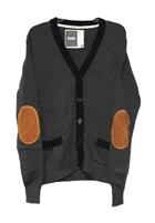 Image for the BRUZER® GREY AND BLACK "IVY LEAGUE" HIS BUTTON UP CARDIGAN product