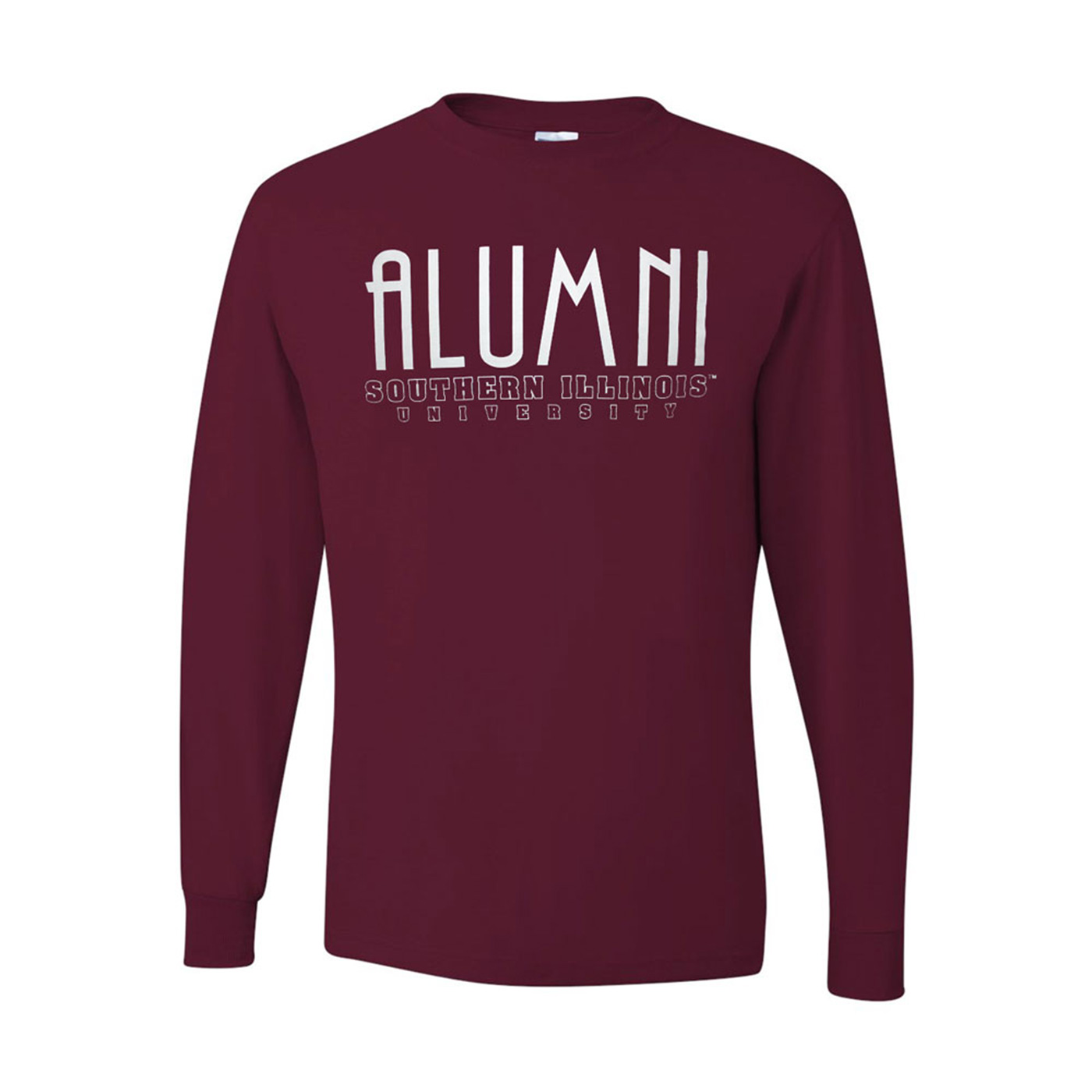 Image for the 710 BRANDED® SOUTHERN ILLINOIS ALUMNI SCRIPT LONG SLEEVE T-SHIRT product