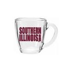 Image for the RD® CLEAR SOUTHERN ILLINOIS SALUKIS BISTRO COFFEE MUG product