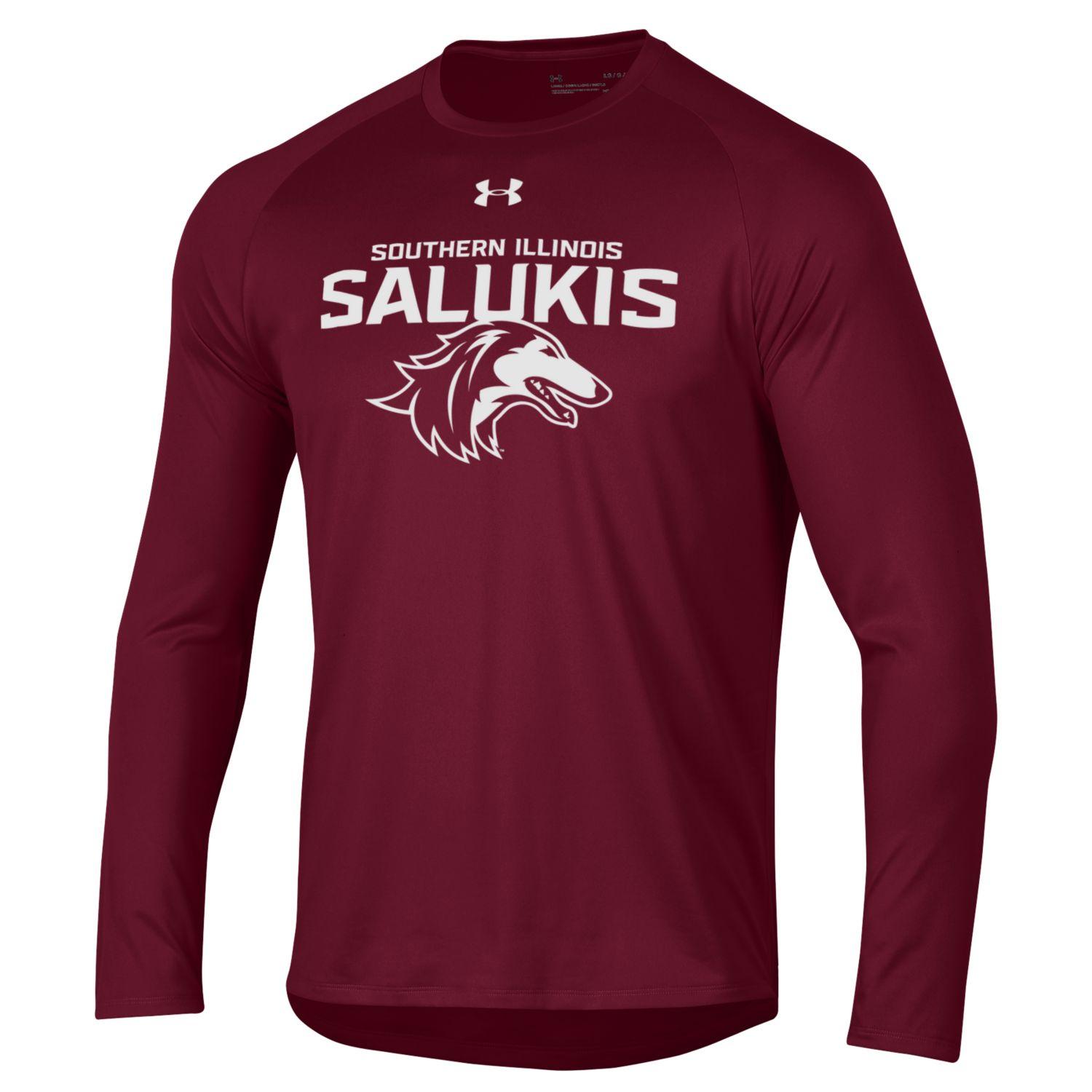 Image for the NEW 2019 ATHLETIC LOGO SOUTHERN ILLINOIS SALUKIS UNDER ARMOUR LONG SLEEVE TEE product