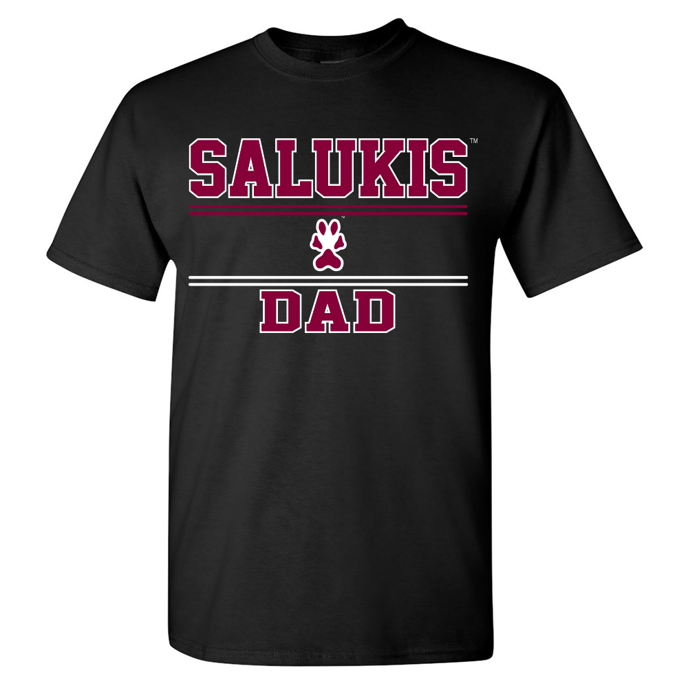 Image for the PROMO® SIU SALUKIS DAD BLACK T-SHIRT product