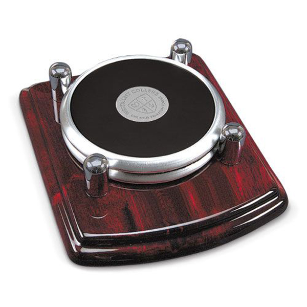 Image for the CSI 17D/S-S Silver Coaster Set of 2 w/stand product