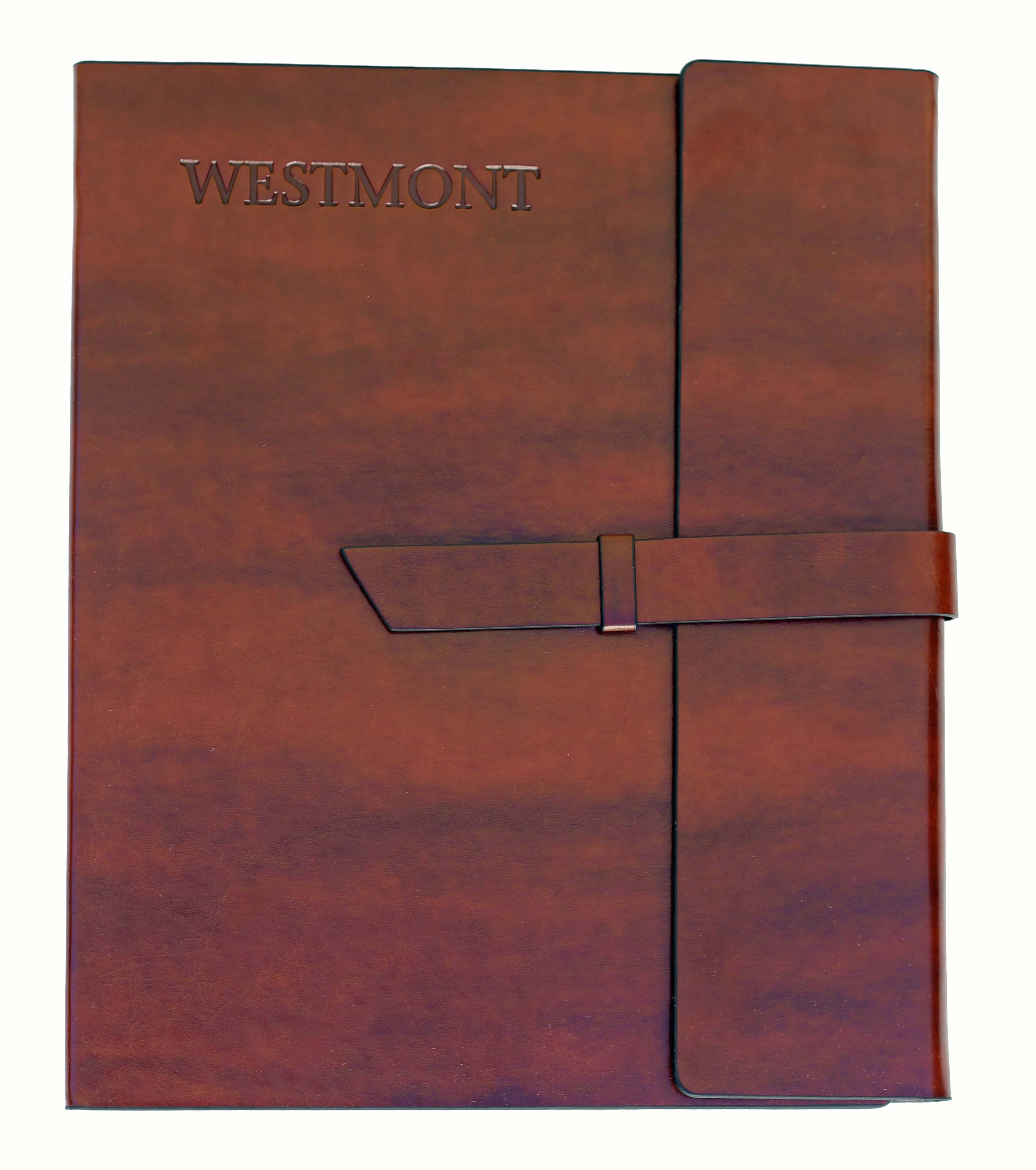 Image for the Spirit Embossed Portfolio and Pen Set Brown product