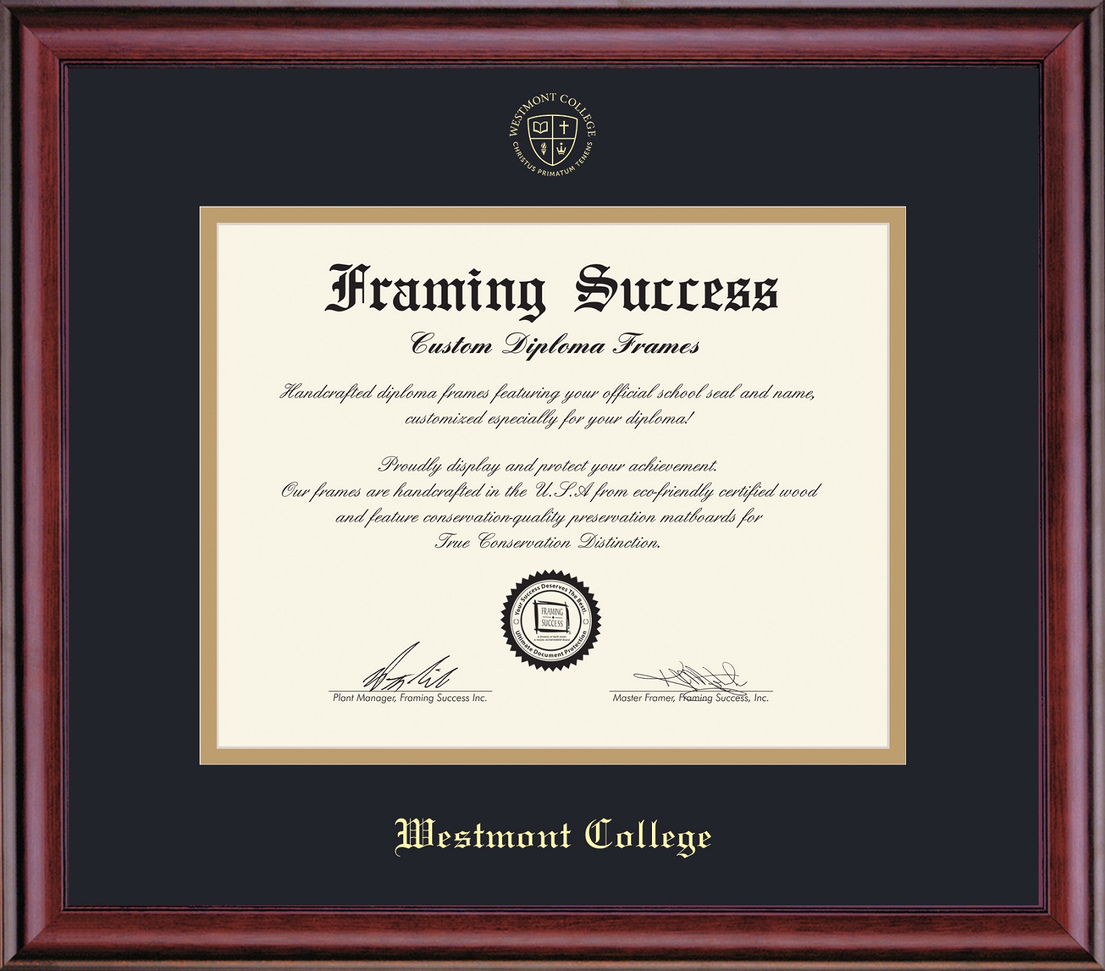 Image for the Framing Success Diploma Frames product