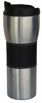Image for the Westmont College Black Leather Band Travel Mug product