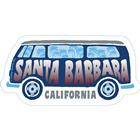 Image for the Camp David Vintage Bus 3.75" x 1.75" Decal product