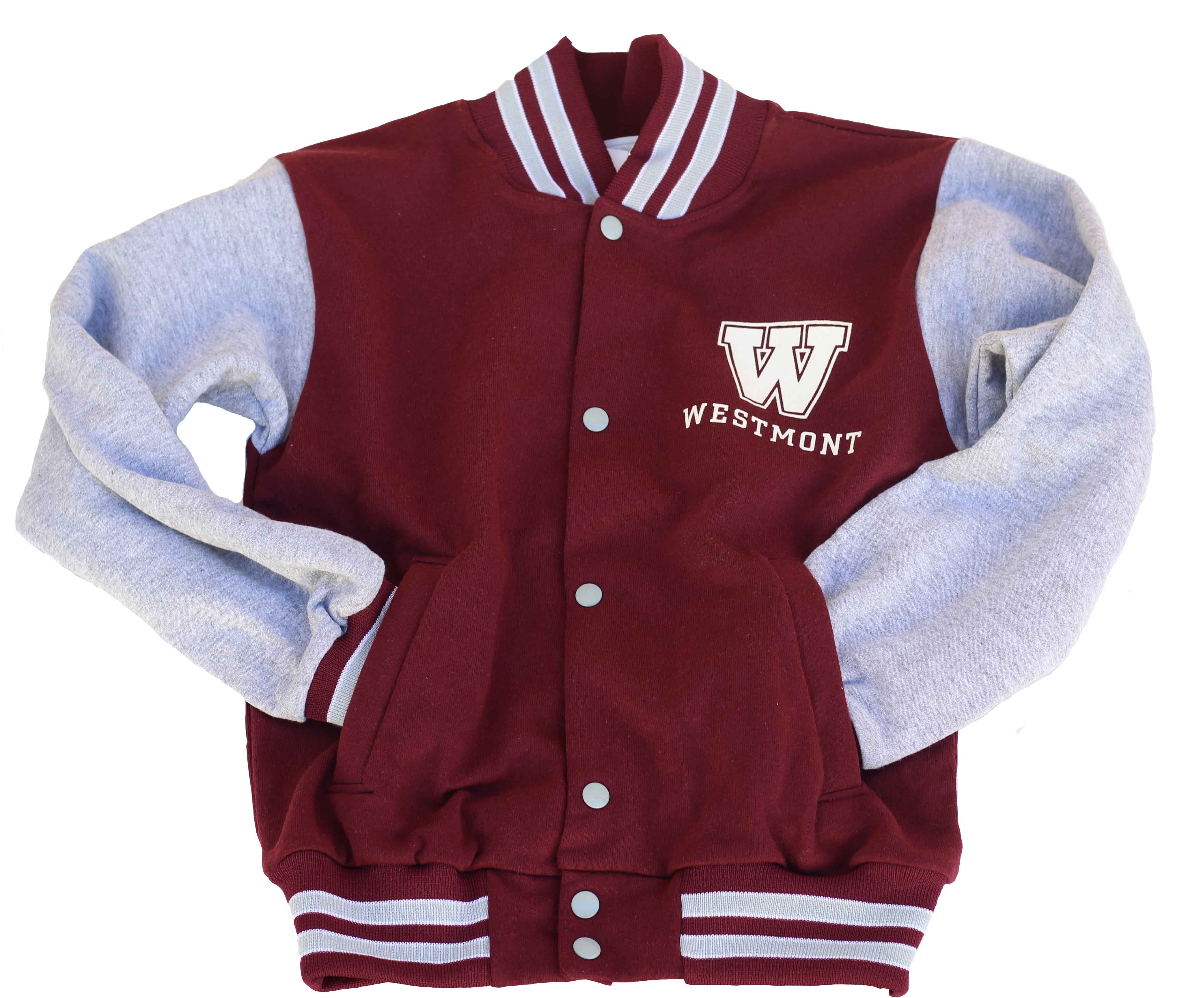 Image for the Third Street “W” Westmont Button-Up Sweatshirt Youth product
