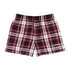 Image for the Boxercraft Black Maroon Men's Flannel Boxer Short product