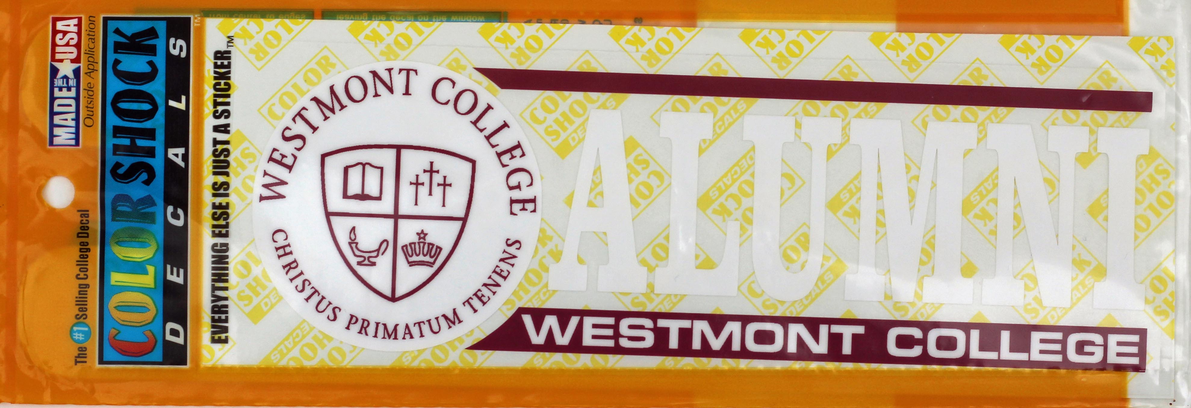Image for the Color Shock Westmont Alumni Seal Decal product