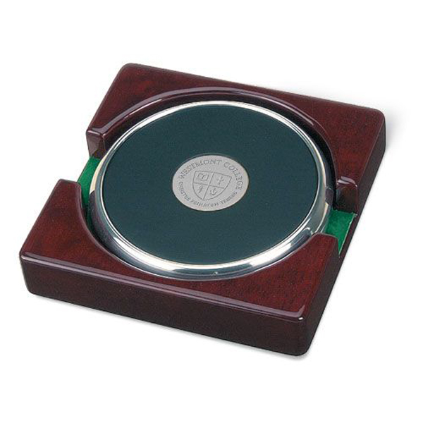 Image for the CSI 15D/S-S Coaster Set of 2 w/ rosewood stand product