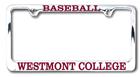 Image for the Baseball Westmont License Plate Frame product