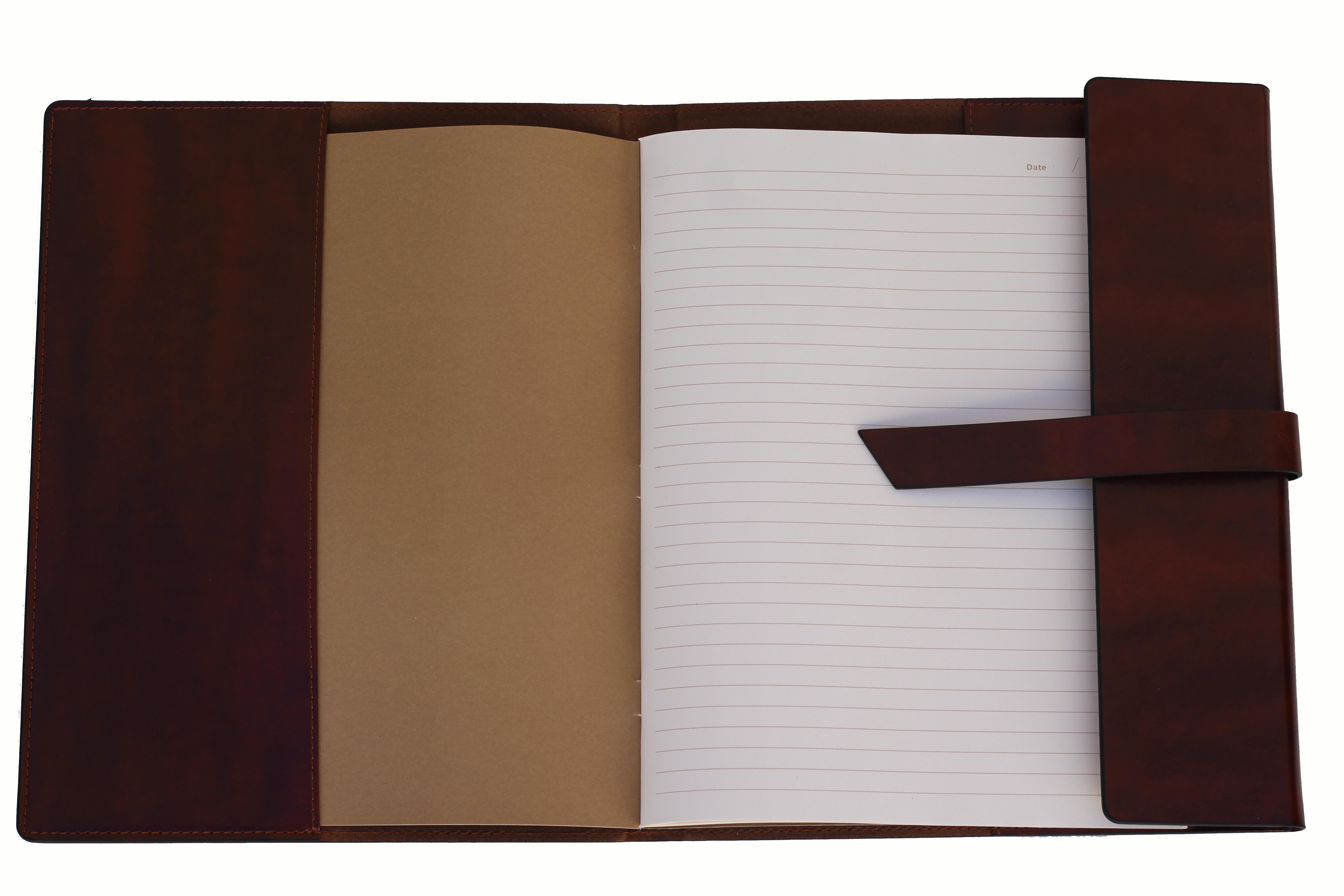 Alternative Image for the Spirit Embossed Portfolio and Pen Set Brown product