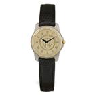Image for the CSI 39-S Ladies Silver Wristwatch with Black Leather Band product