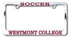 Image for the Soccer Westmont License Plate Frame product
