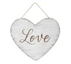 Image for the Burton Distressed White Love Heart Wall Hanging product