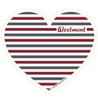 Image for the Camp David Heart 2.75" x 3" Decal product