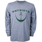Image for the MORTHLAND OLD SCHOOL GRAY FOOTBALL LONG-SLEEVE T-SHIRT product