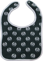 Image for the All Over Ram Logo Baby Bib product