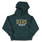 Image for the GREEN TODDLER RAMS HOODED SWEATSHIRT product